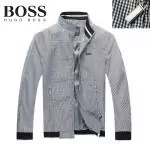 nouveau boss veste reflete hommes confiance quadrillage col raye